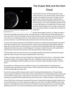The Kuiper Belt and the Oort Cloud