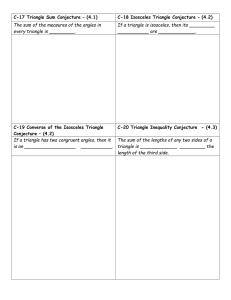 Chapter 4 Conjecture Packet