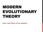 Modern Evolutionary Theory - bayo2pisay