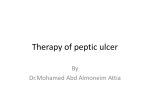 Therapy of peptic ulcer