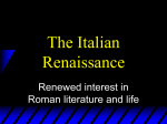 The Italian Renaissance