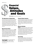 Financial Values, Attitudes and Goals