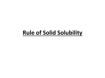 Rule of Solid Solubility