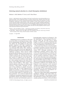 Inferring natural selection in a fossil threespine stickleback