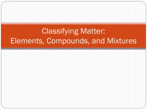 Elements Compounds