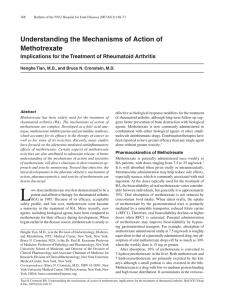 Understanding the Mechanisms of Action of Methotrexate