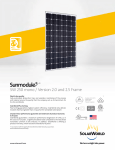 SolarWorld Sunmodule™ solar panel 250 watt mono data sheet