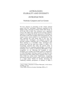 astrologies: plurality and diversity introduction