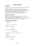ATOMIC STRUCTURE Introduction Modern concept of an