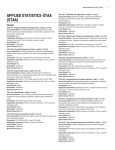 Applied Statistics-STAA (STAA)