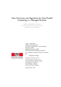 Data Structures and Algorithms for Data