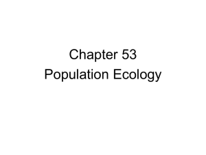 Chapter 53 Population Ecology