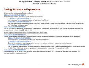 Seeing Structure in Expressions