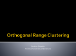 Orthogonal Range Clustering