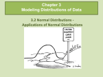 Notes: Applications of 3.2 Normal Distributions