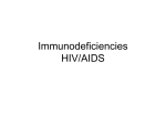 Immunodeficiencies HIV/AIDS