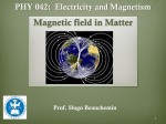 Magnetic field in matter