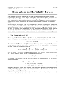Black-Scholes and the Volatility Surface