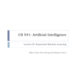 Lecture IX -- SupervisedMachineLearning