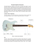 Figure 2: Electric Guitar Components