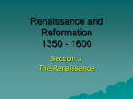 Renaissance and Reformation 1350