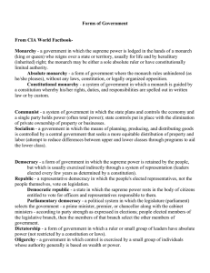 Forms of Government - Madison Public Schools