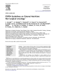 ESPEN Guidelines on Enteral Nutrition: Non
