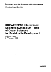 IOC/WESTPAC International Scientific Symposium: Role of Ocean