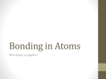 Bonding in Atoms