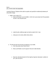 Name: pKa of amino acids and polypeptides Learning Outcome