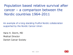 Population based relative survival after cancer