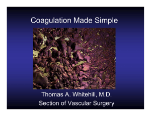 Coagulation Made Simple