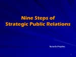 Nine Steps of Strategic Public Relations
