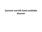 Zoonotic and OIE listed notifiable diseases File