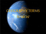 geography terms review