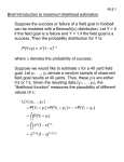 Brief introduction to maximum likelihood estimation