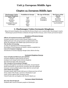 Unit 3: European Middle Ages Chapter 13