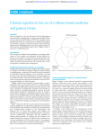 EBM notebook Clinical expertise in the era of evidence