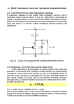 3 The MOS Transistor Inverter Dynamic Characteristics