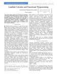 Lambda Calculus and Functional Programming