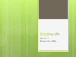 Section 2 Notes Biodiversity at Risk