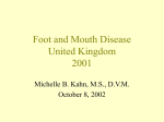 Foot and Mouth Disease United Kingdom 2001