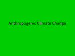 Anthropogenic Climate Change