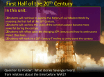 First Half of the 20th Century