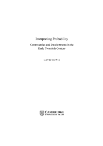Interpreting Probability - Assets - Cambridge