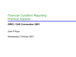 Financial condition reporting