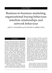 Business-to-business marketing, organizational buying behaviour