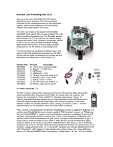 Boe-Bot Line Following with QTIs