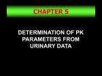 Calculation of k from Urinary Excretion Data