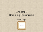 Chapter 9 Sampling Distributions